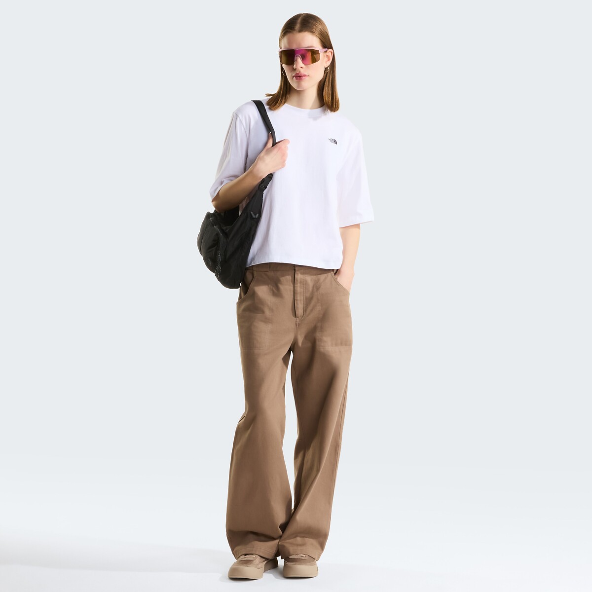 T-shirt boxy Simple Dome blanc, THE NORTH FACE