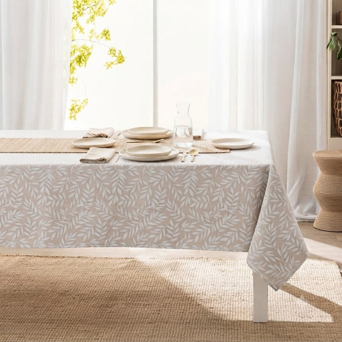 Nappe effet lin Collection Naia beige, EDEN