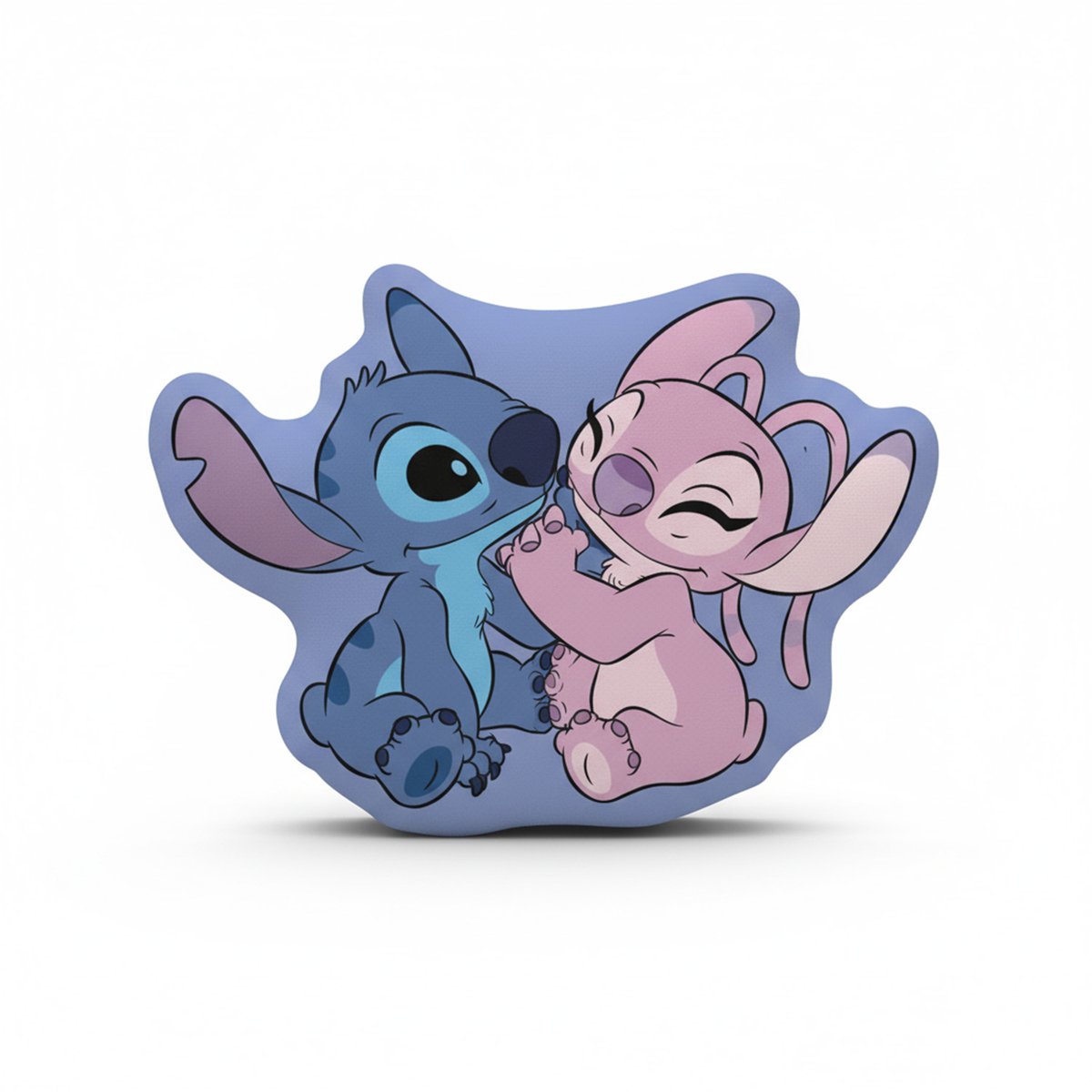 Coussin 3D Disney, ANGEL & STITCH bleu, STITCH