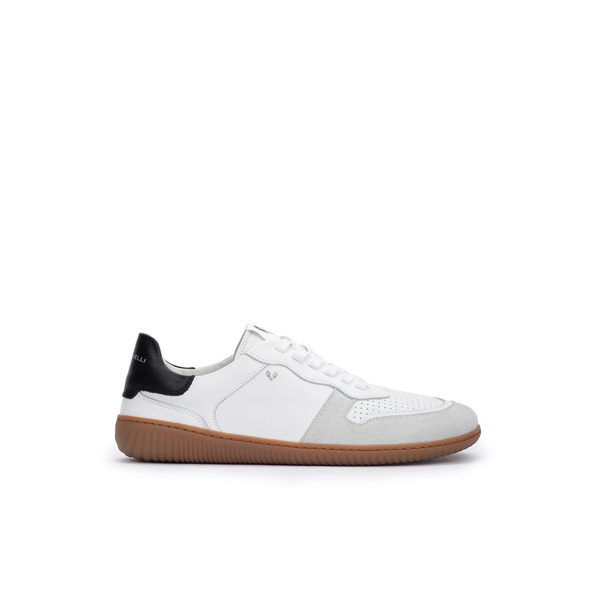 Baskets cuir Pitt blanco, MARTINELLI