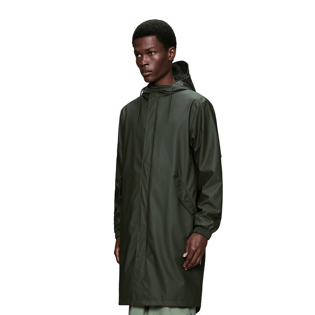 Parka imperméable à capuche unisexe, FISHTAIL kaki, RAINS