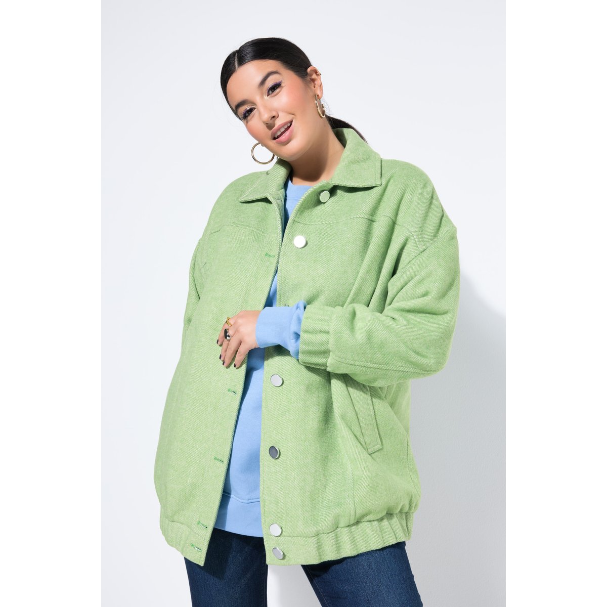 Blouson aspect lainage vert pomme, STUDIO UNTOLD