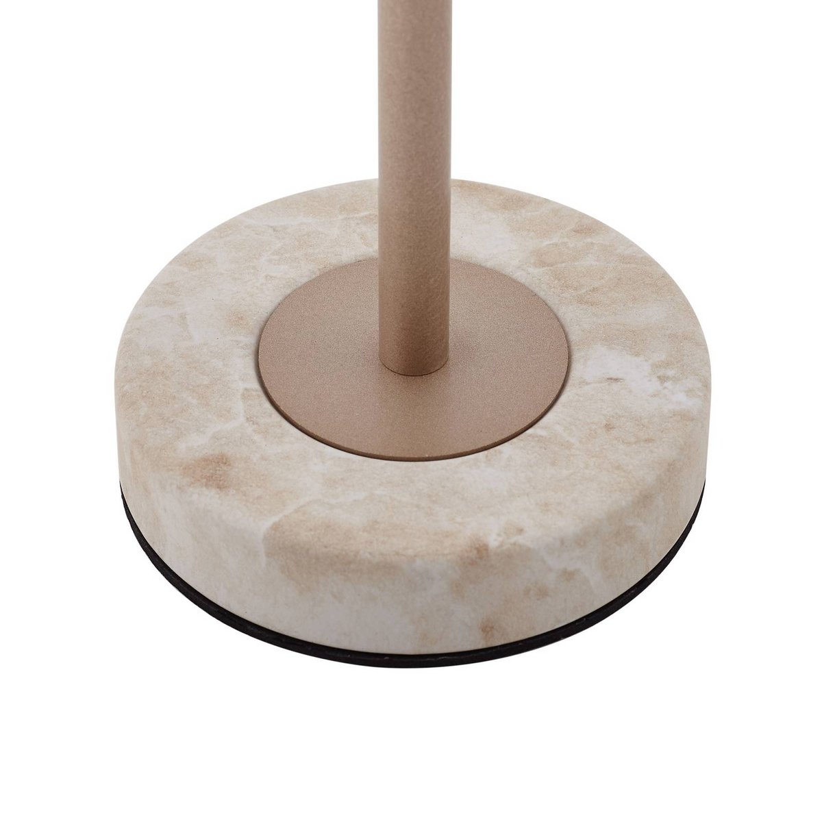 Luminaire de terrasse en métal moderneLED champagne doré, travertin, LINDBY