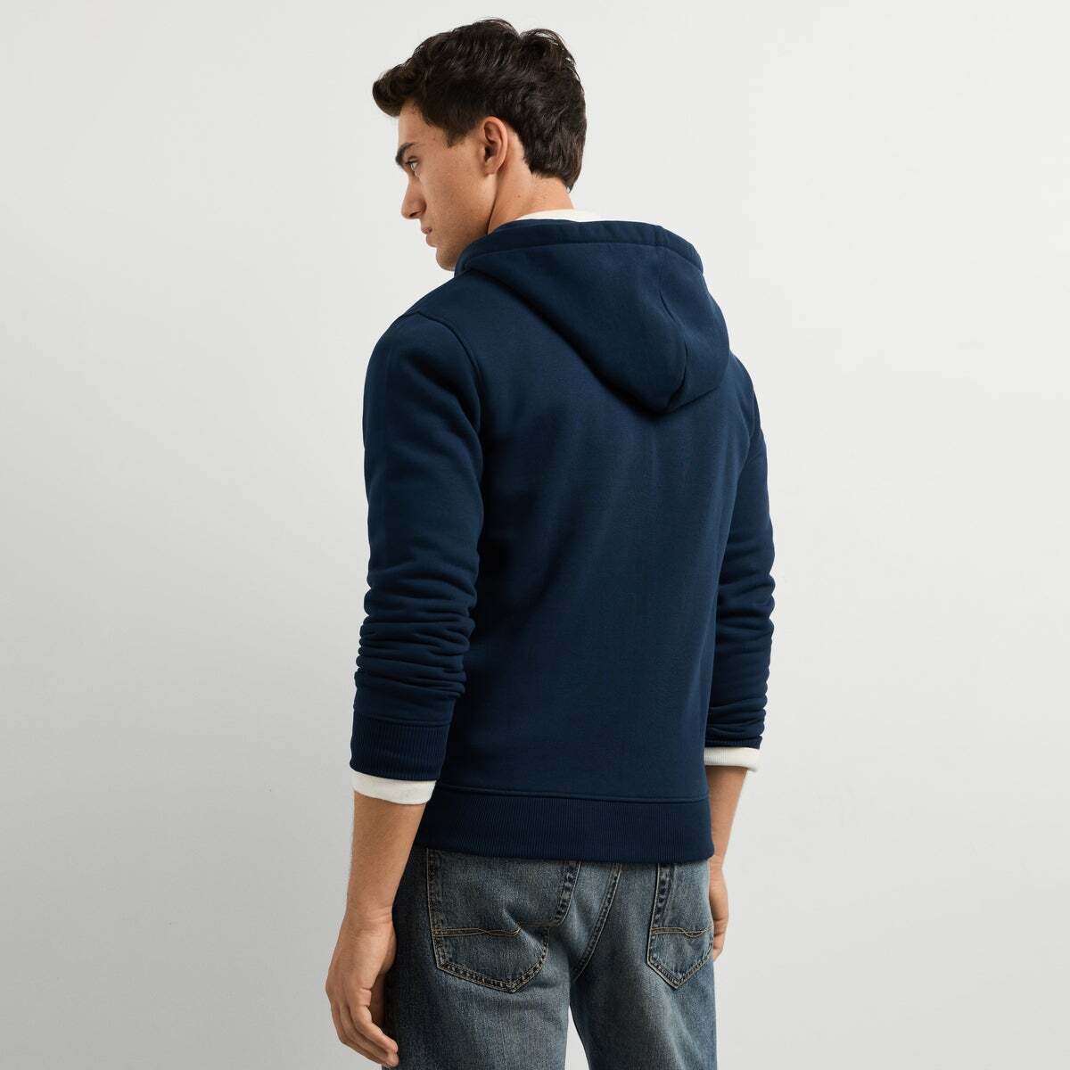 Sweat-Shirt À Capuche Et Fermeture Éclair Coupe Regular bleu dulwich, PEPE JEANS