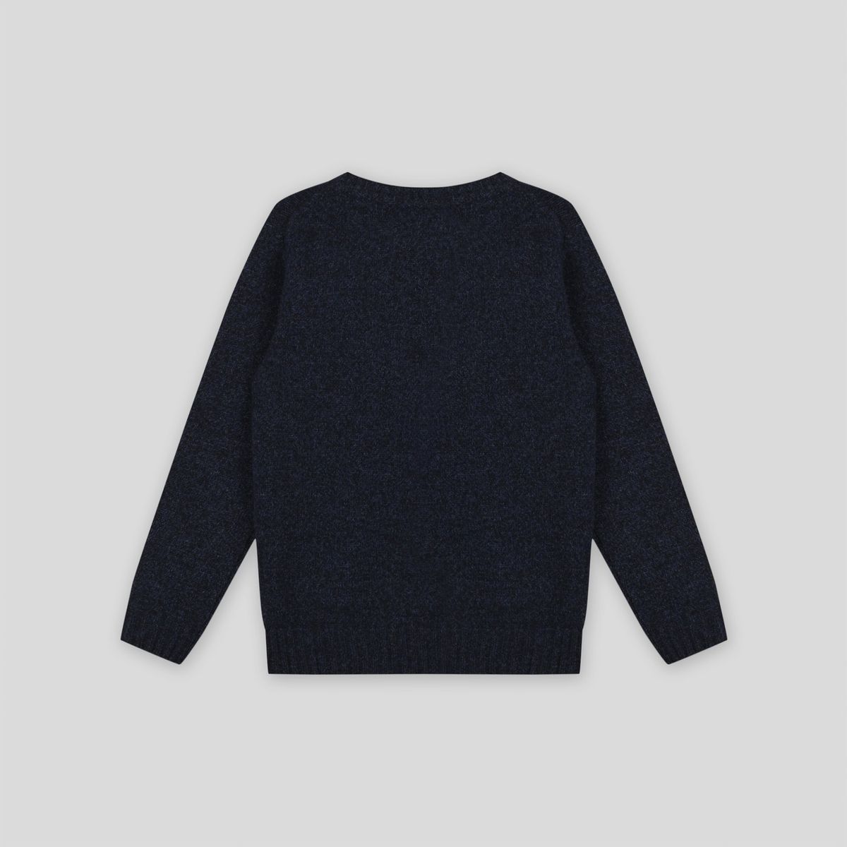Pull col rond laine marine chine, MONOPRIX KIDS