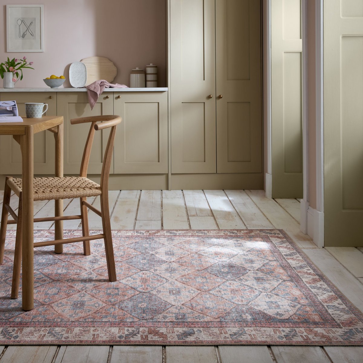 Tapis lavable DION bleu, FLAIR RUGS