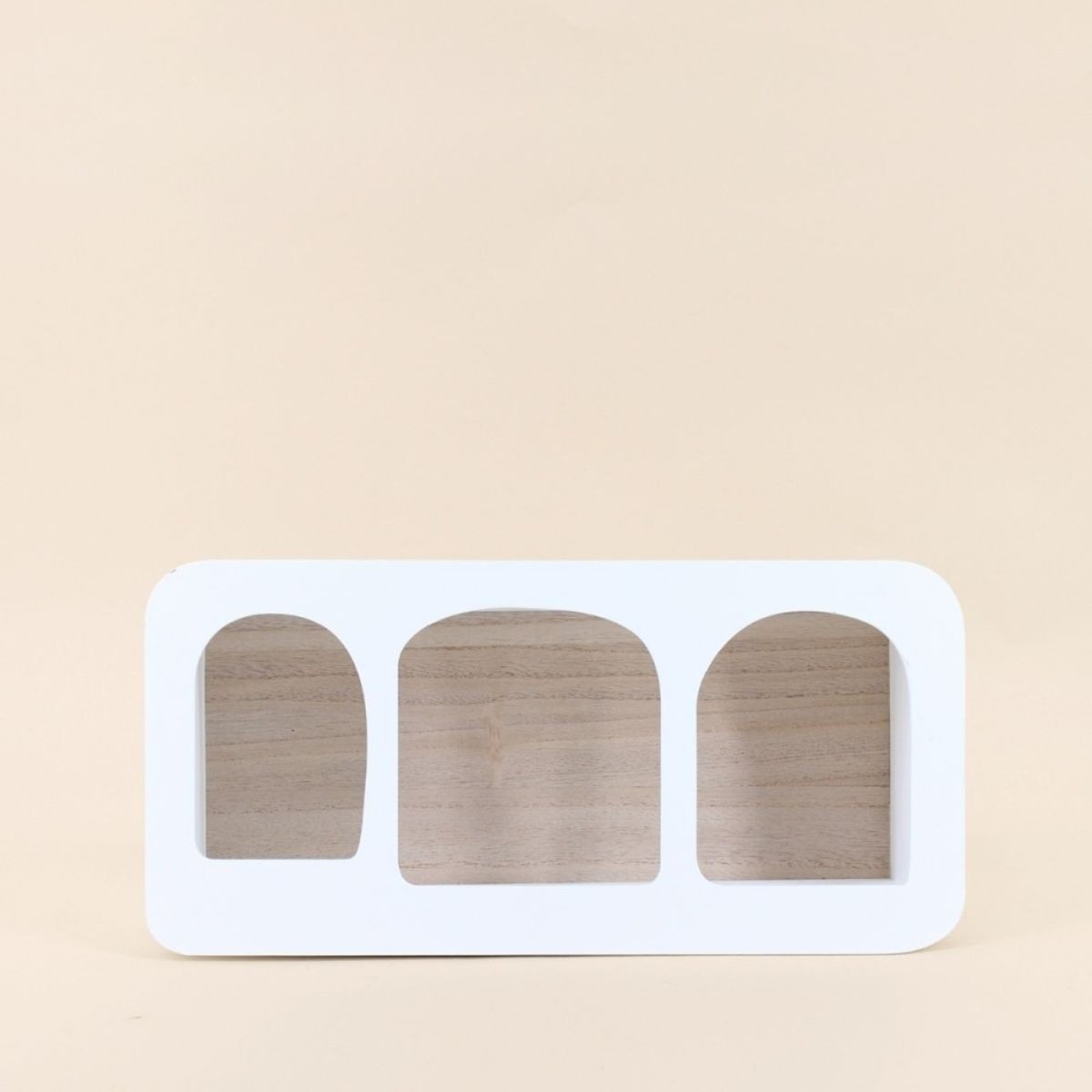 Etagère murale déco 40cm blanc, ORNAMI