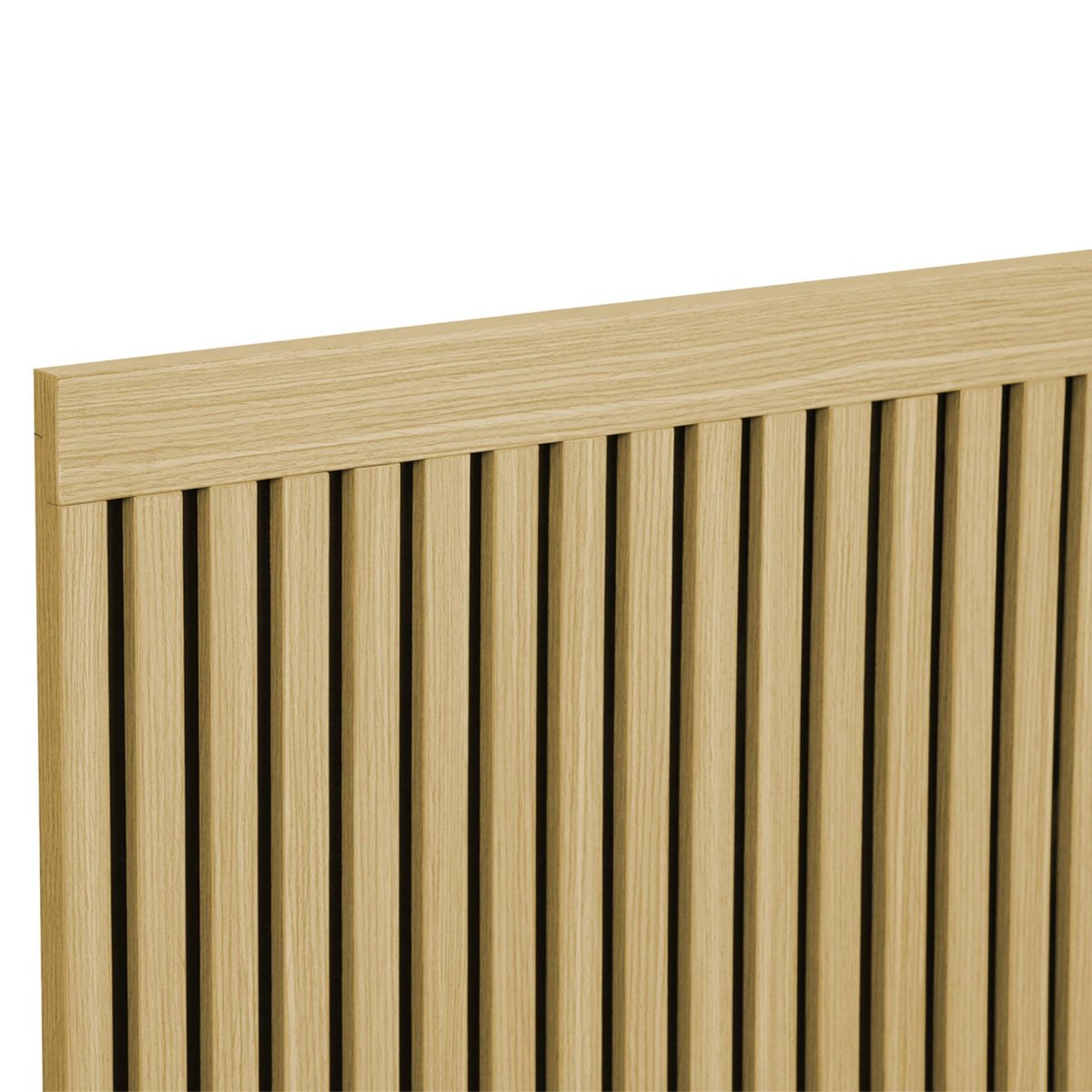 Tête de lit décor bois tasseaux décoratifs 140cm HEDDO naturel, SWEEEK