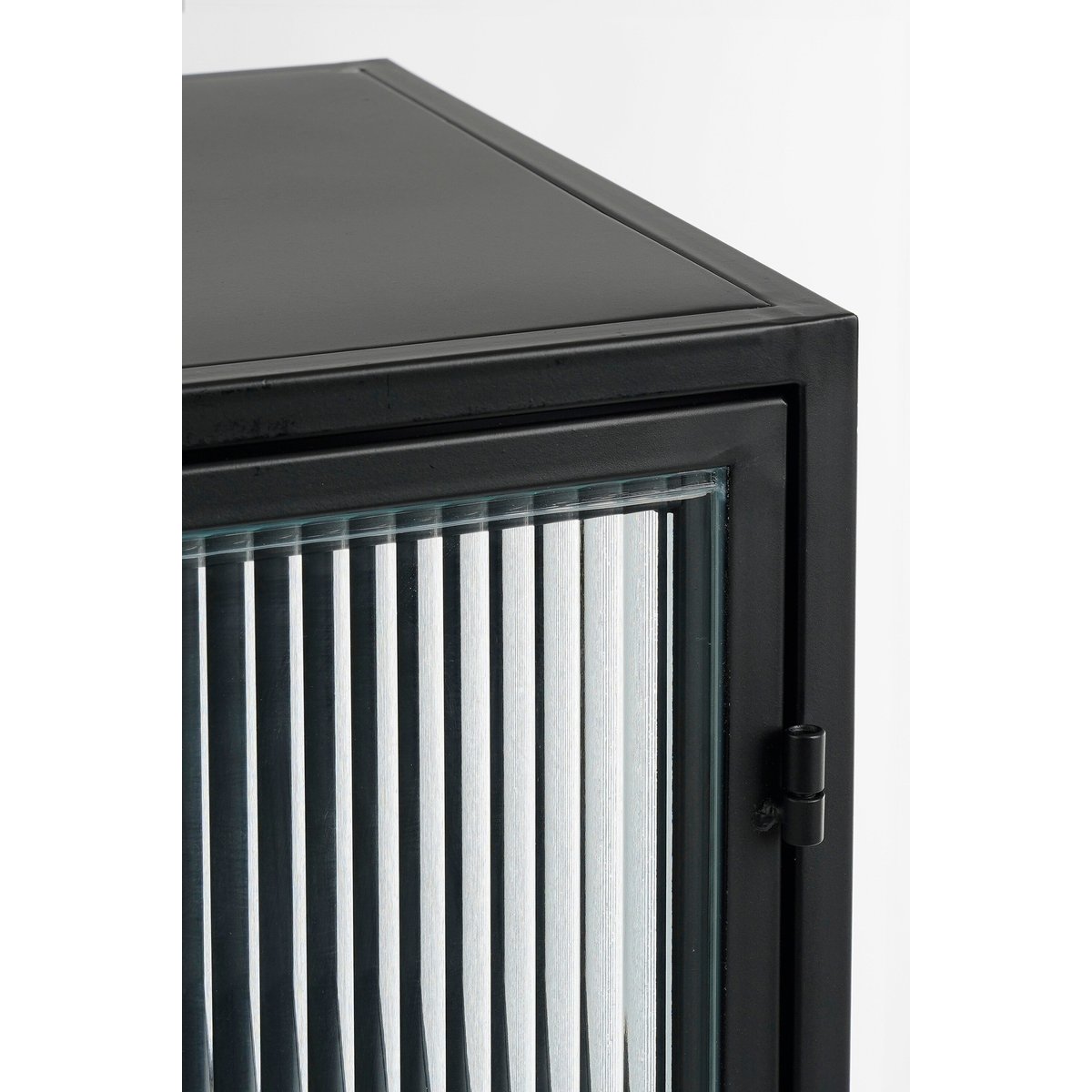 Armoire de rangement H90 cm CLIFTON noir, MICA DECORATIONS