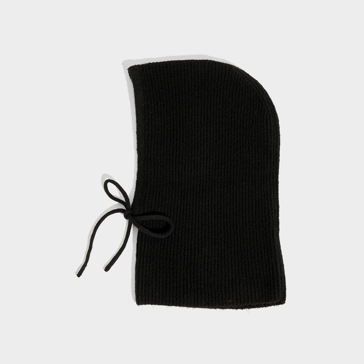 Cagoule ajustée en maille noir, GRAIN DE MALICE