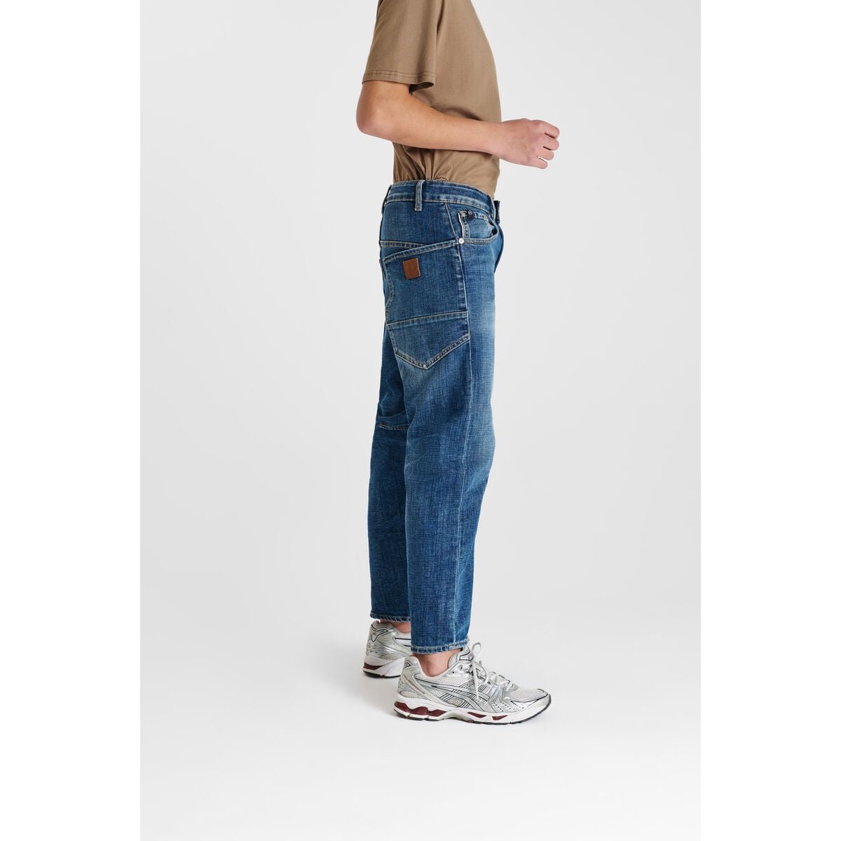 Jeans loose, large NOAH, longueur 34 blue, LE TEMPS DES CERISES
