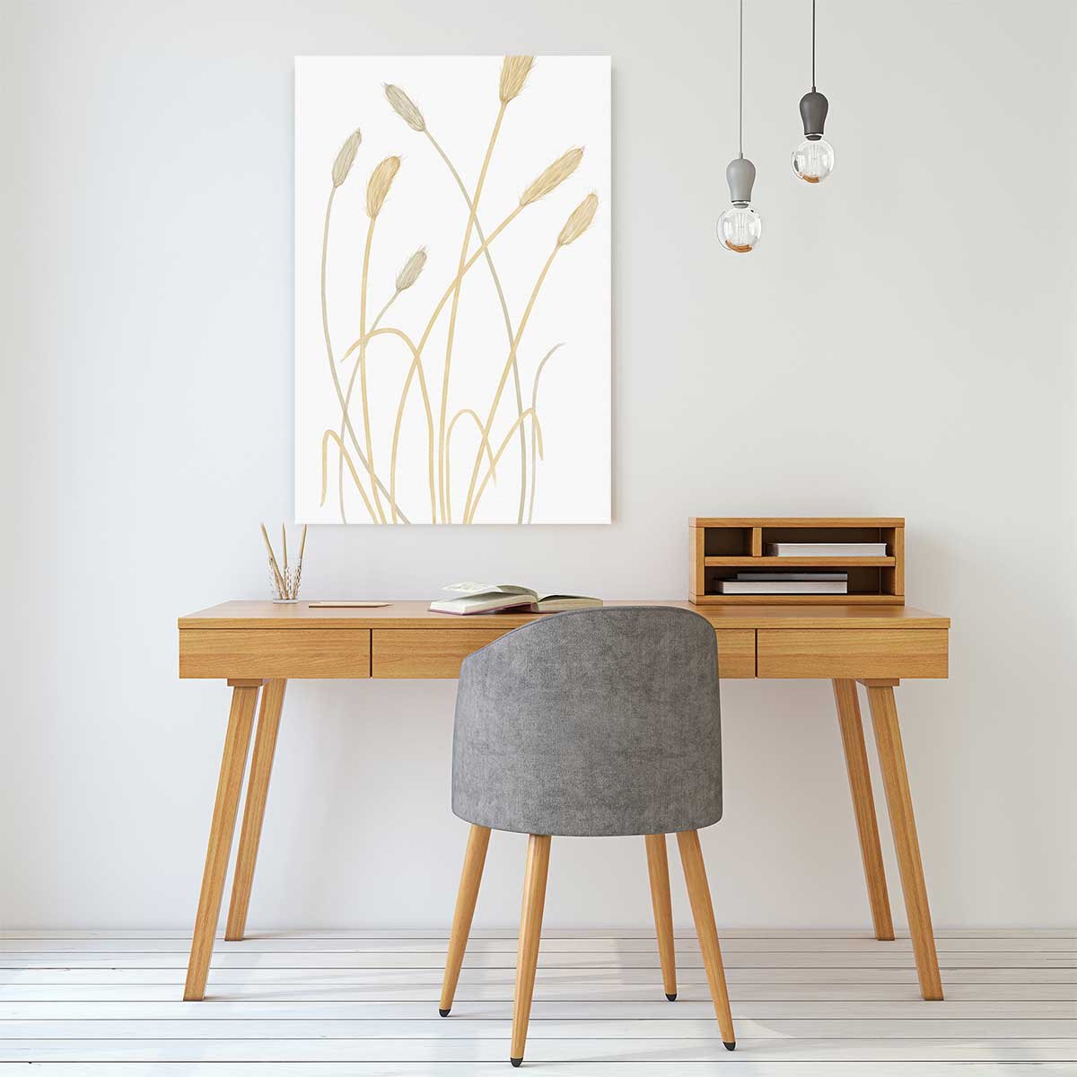 Tableau scandi blés 2 tableau alu dibond, HEXOA