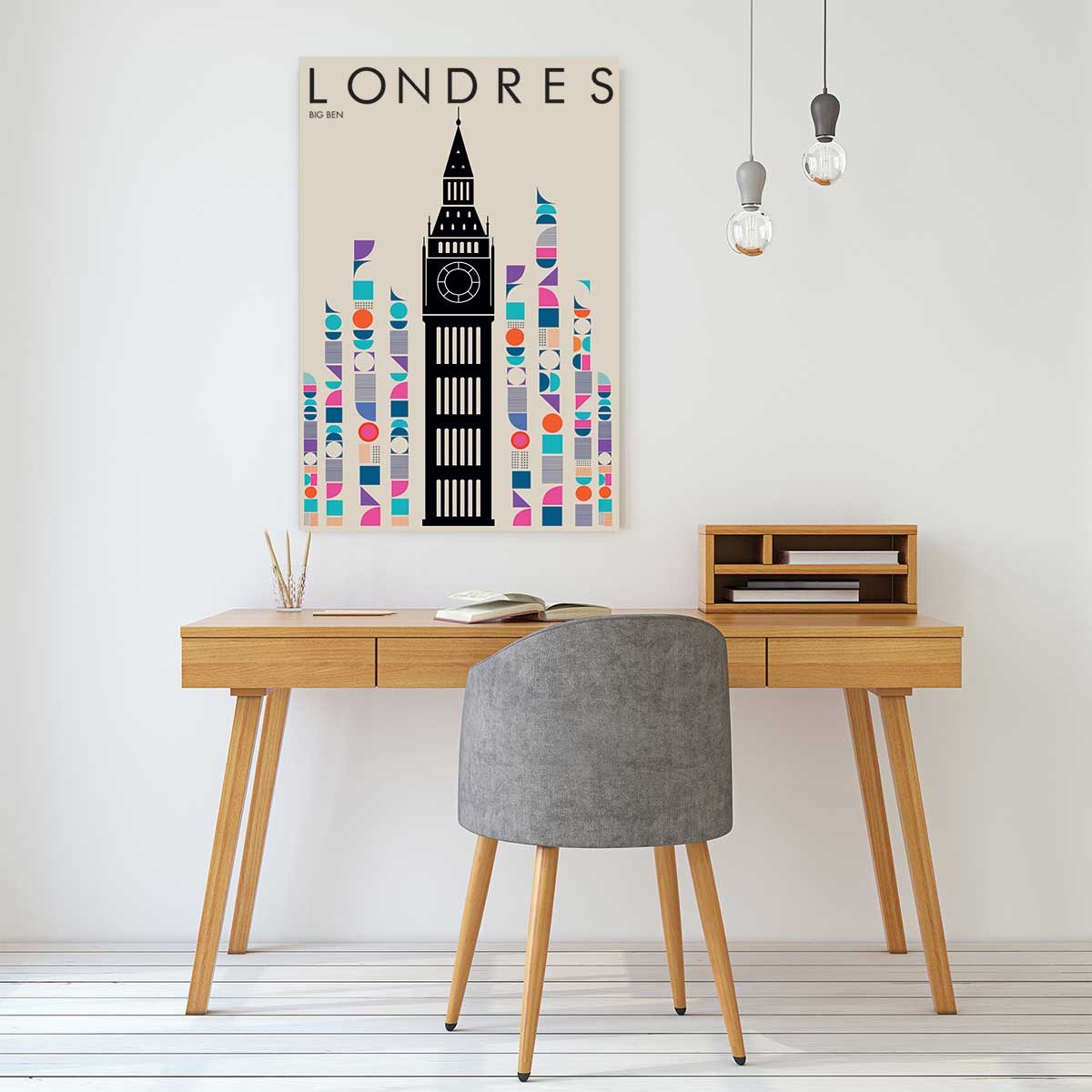 Tableau london big ben retro tableau alu dibond, HEXOA
