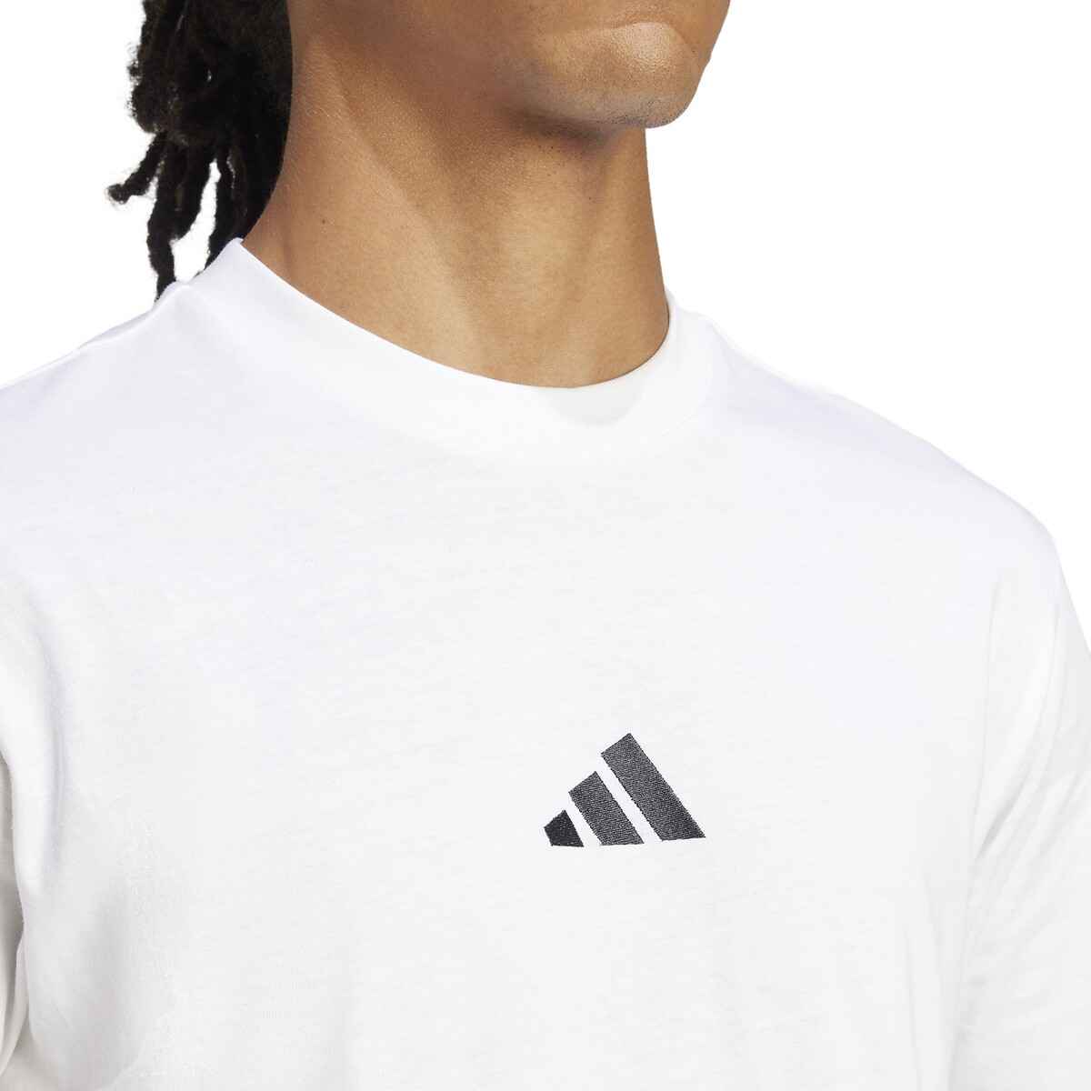T-shirt manches courtes Essentiel petit logo blanc, ADIDAS SPORTSWEAR
