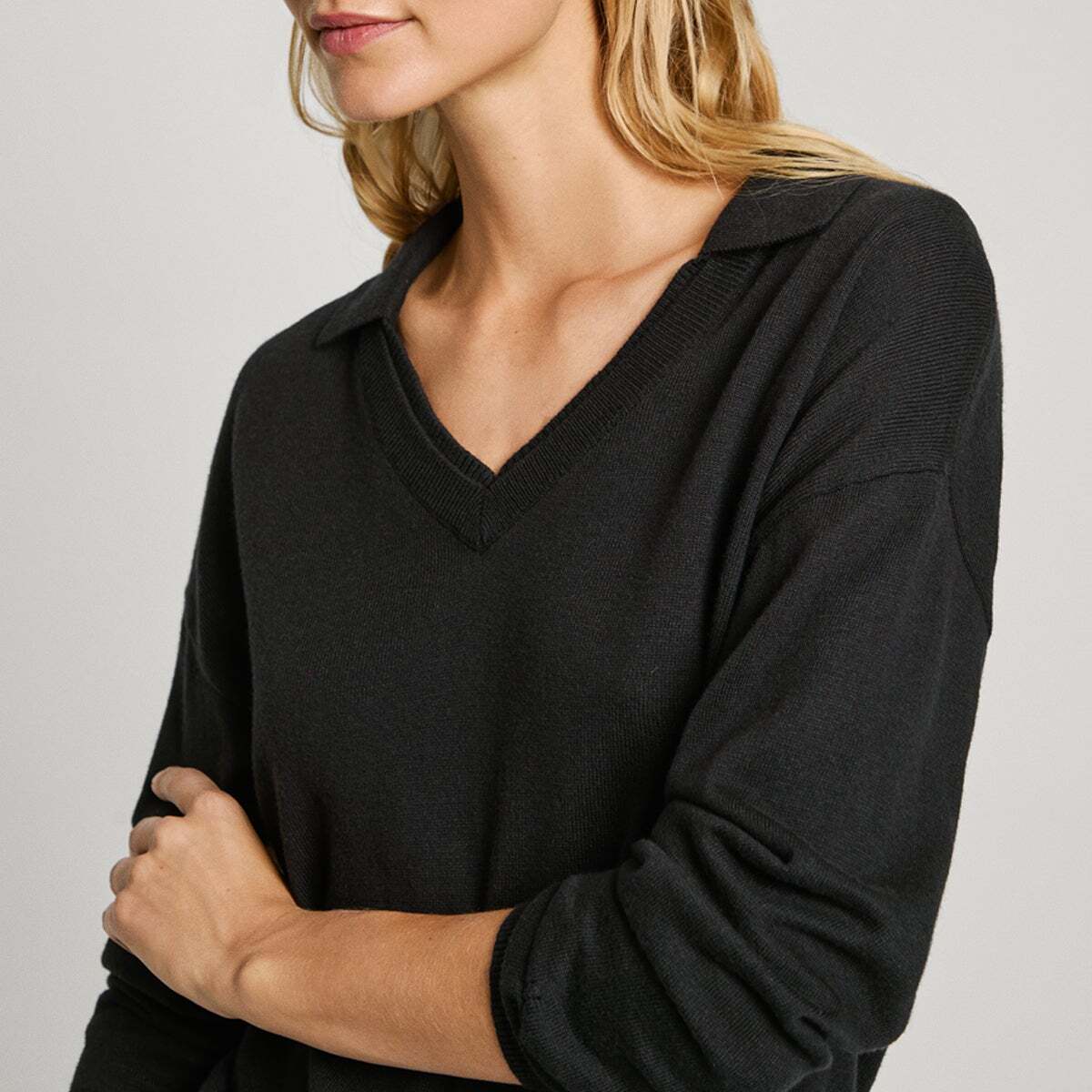 Pull Col Rond En Maille noir, PEPE JEANS