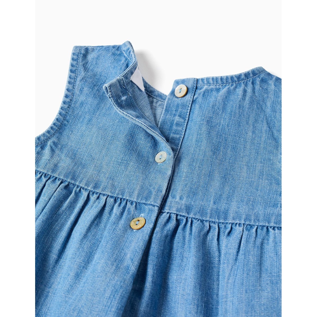 Body en coton + robe en jean sans manches bleu, ZIPPY