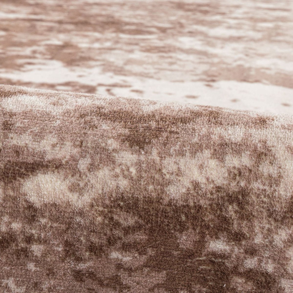 Tapis en polyester imprimé à la machine marron multicolore, GINO FALCONE