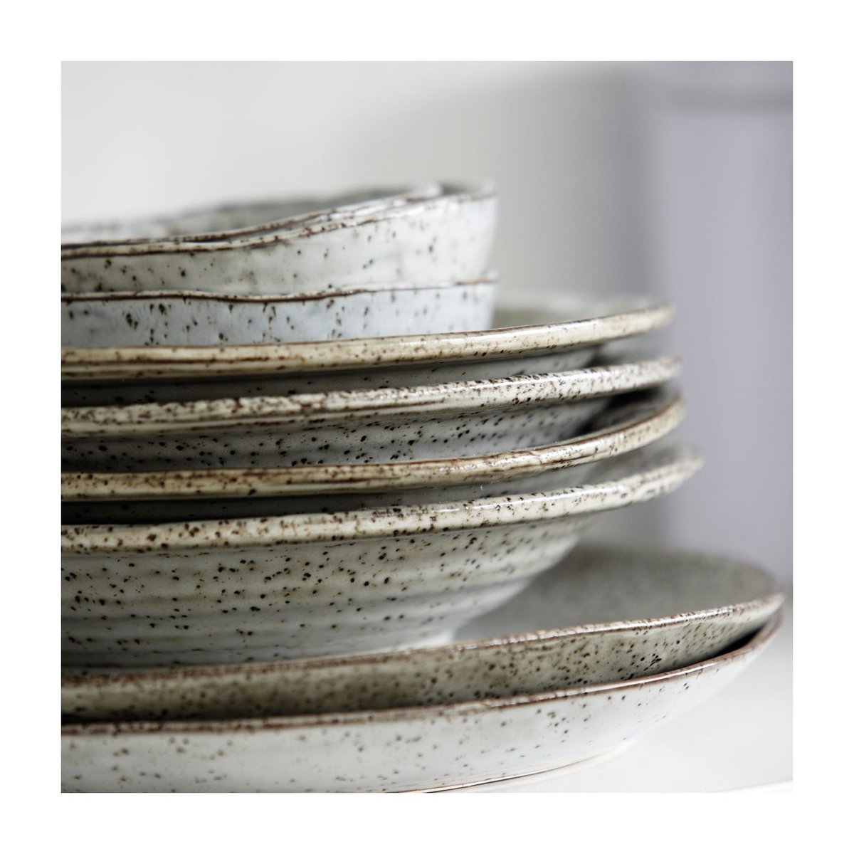 Assiettes Rustic Diam 20 cm gris bleu, HOUSE DOCTOR
