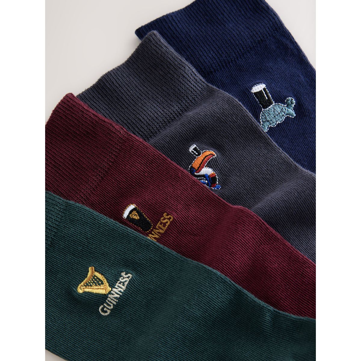 Chaussettes guinness sous licence, 4 paires bleu/vert/rouge, NEXT