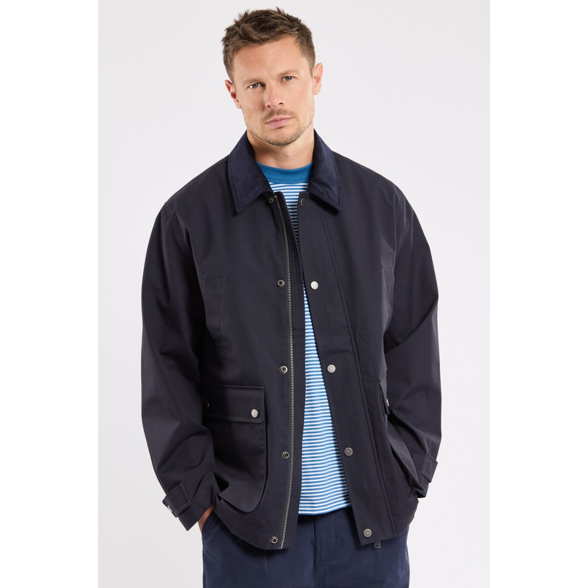 Veste déperlante Héritage en coton HERITAGE rich navy, ARMOR-LUX