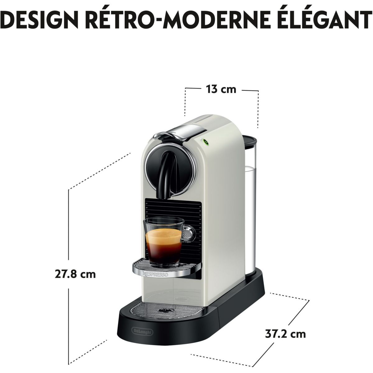 Nespresso Citiz blanc EN167.W couleur unique, DELONGHI
