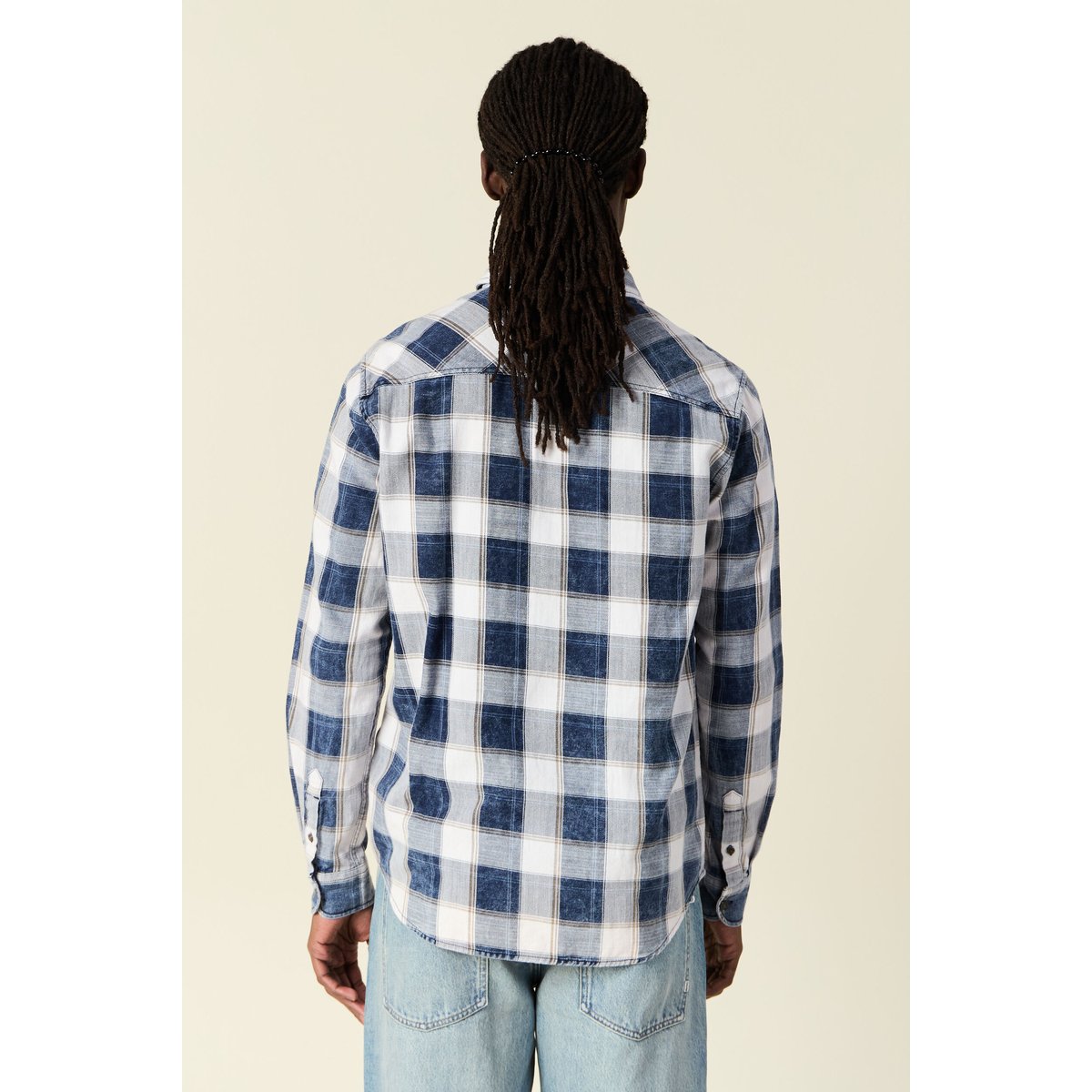 Chemise manches longues ecru, BONOBO
