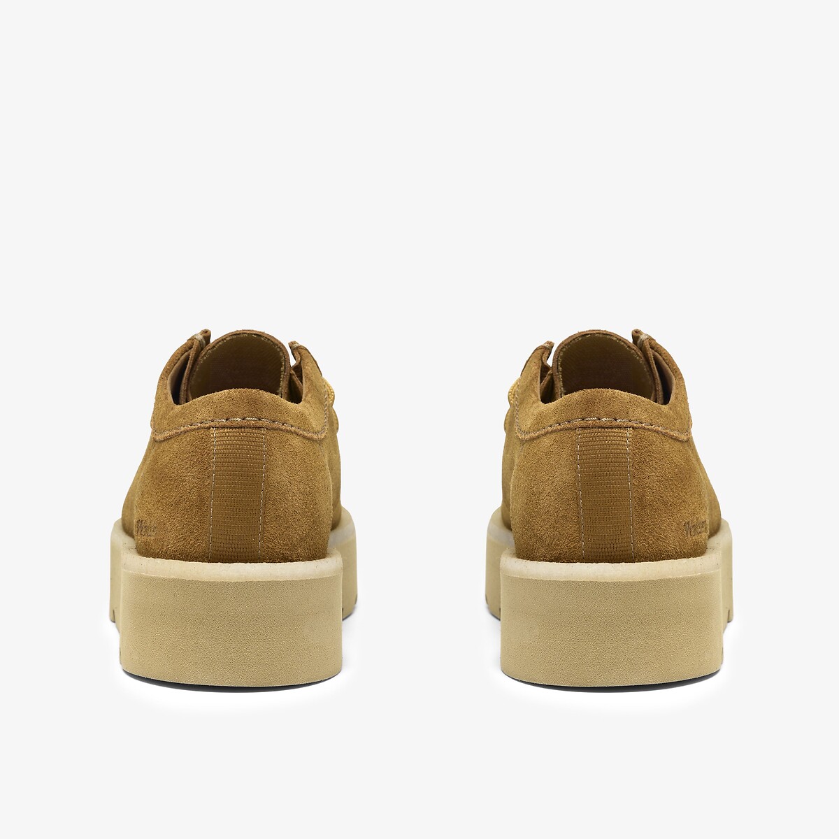 Chaussures en cuir suède, semelle plateforme, MEARE WALLA marron, CLARKS