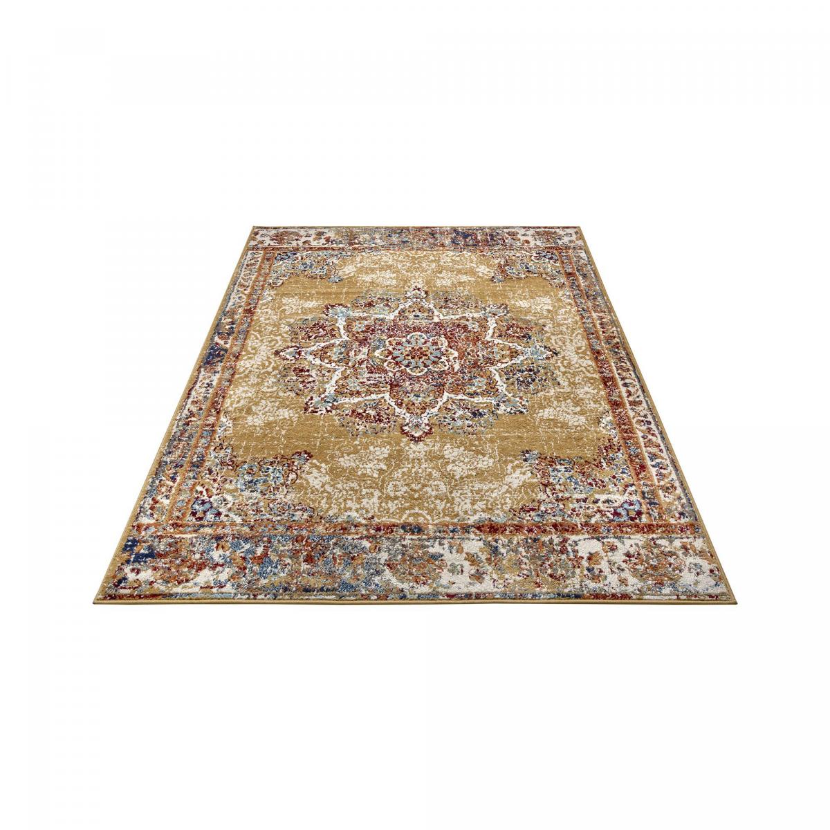 Tapis salon MADERNO, Oriental or, UN AMOUR DE TAPIS