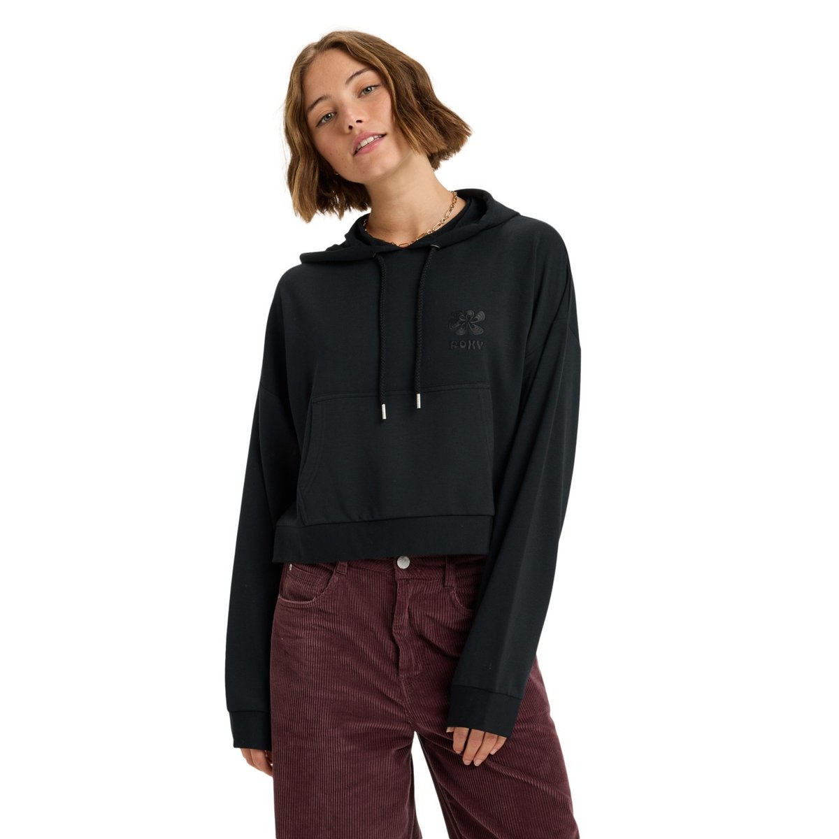 Sweat à capuche SURFING BY DAYLIGHT. noir anthracite, ROXY