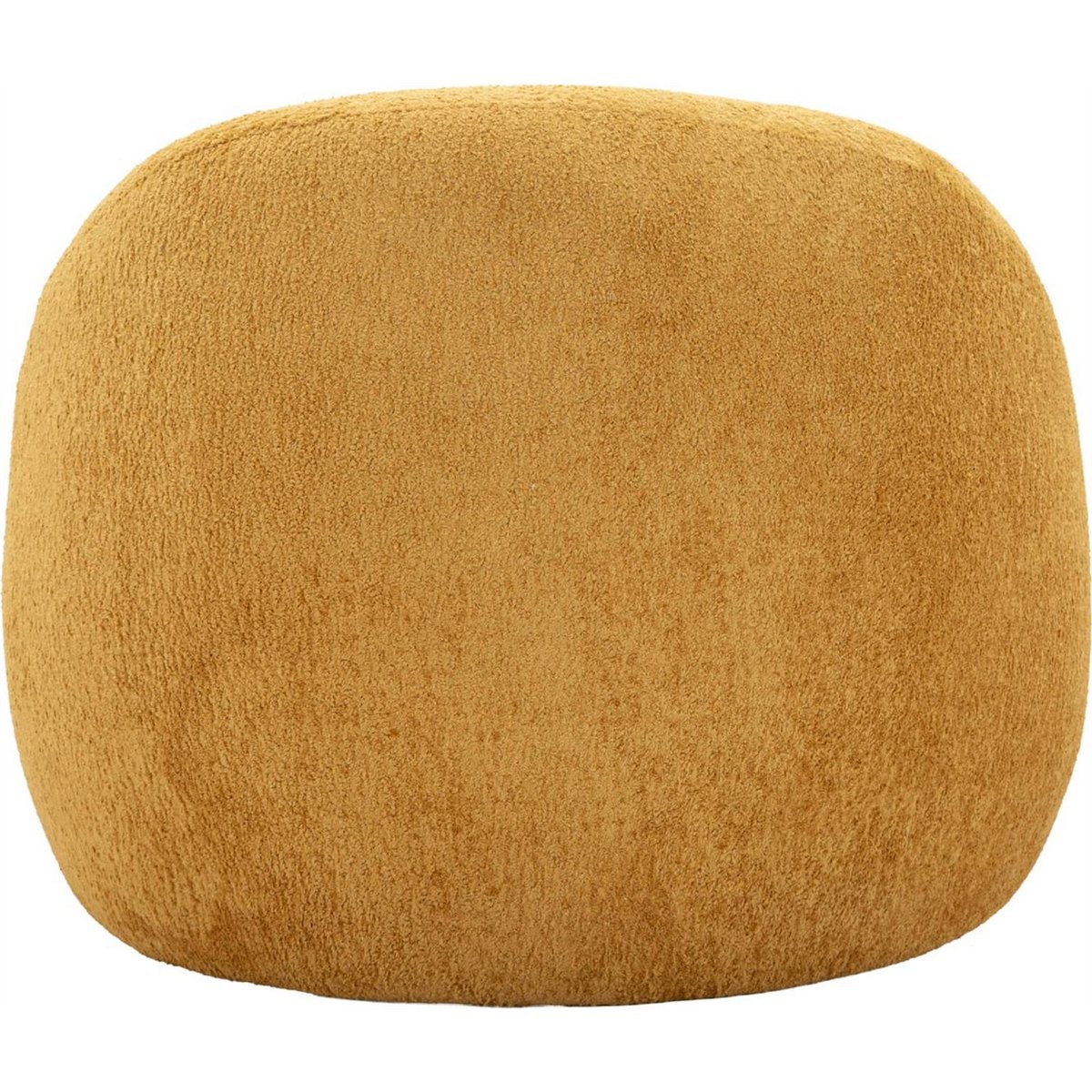 Fauteuil lounge aux formes arrondies MODERN moutarde, RECOLLECTION