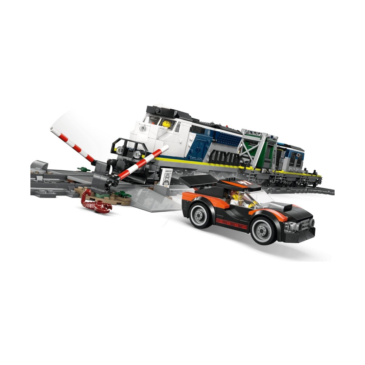 Le braquage du train de police multicolore, LEGO