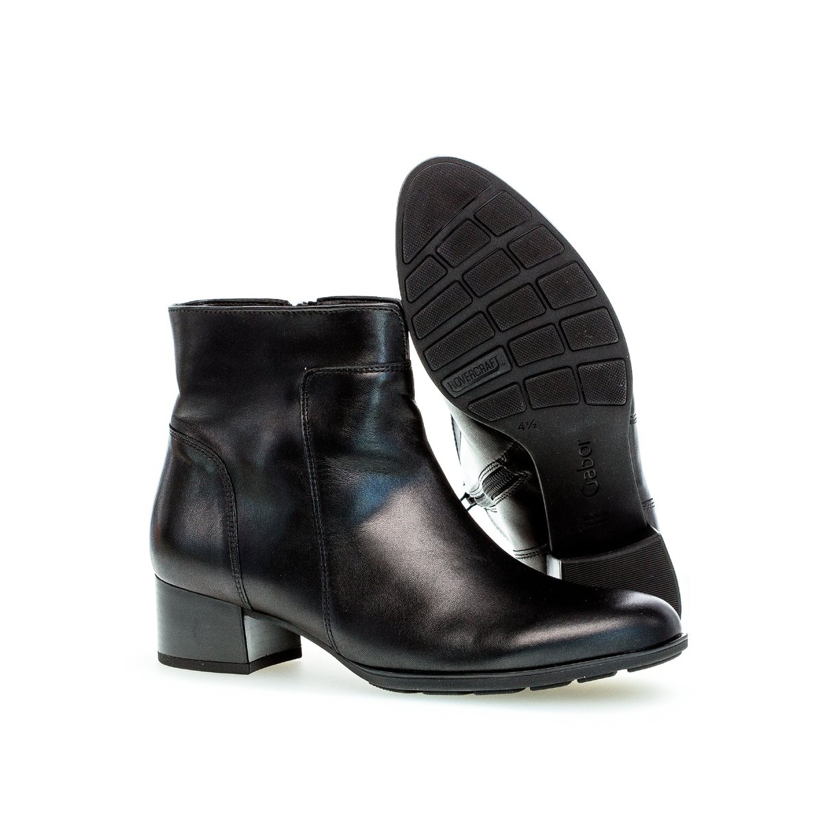 Bottine Cuir Nappa Jam noir, GABOR