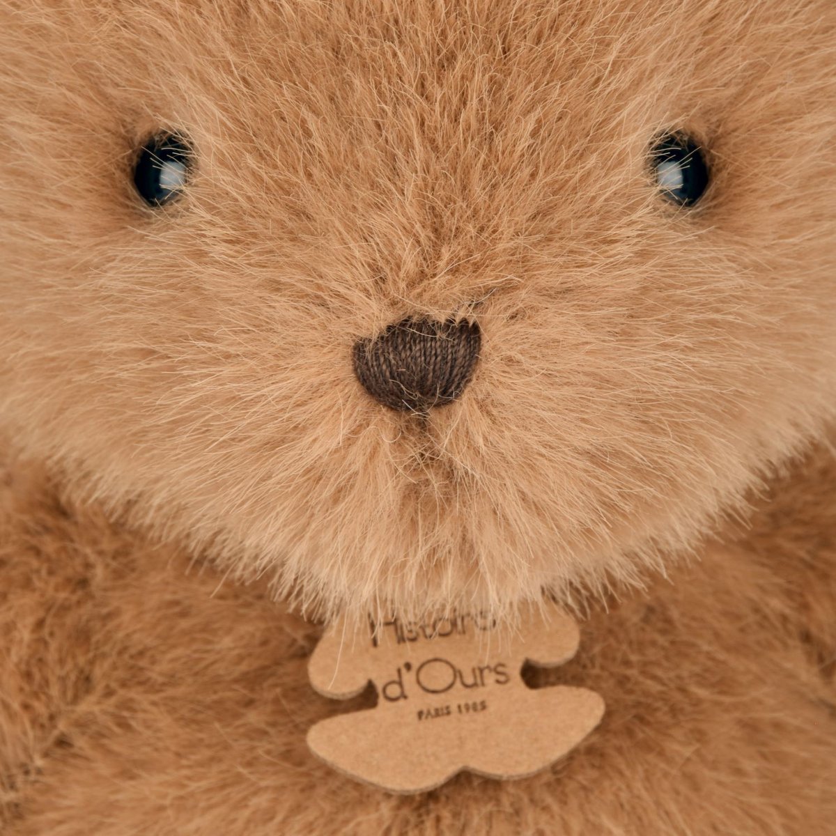 Ours en peluche CLEMENTIN 38 cm praline cacahuète, HISTOIRE D'OURS