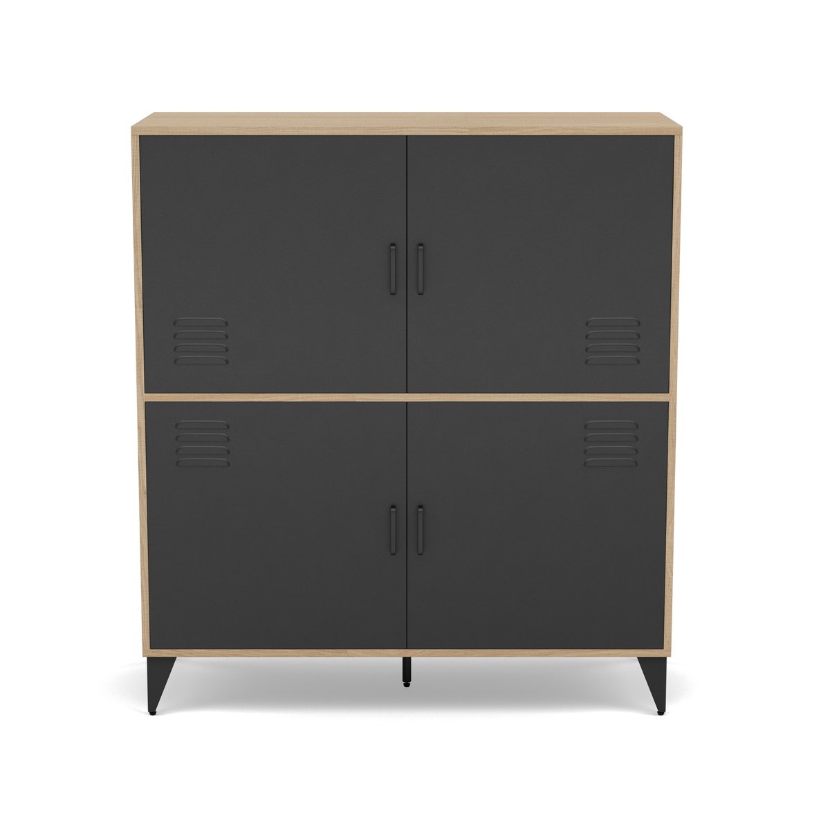 Buffet - TRIBECA bois / noir, BEST MOBILIER