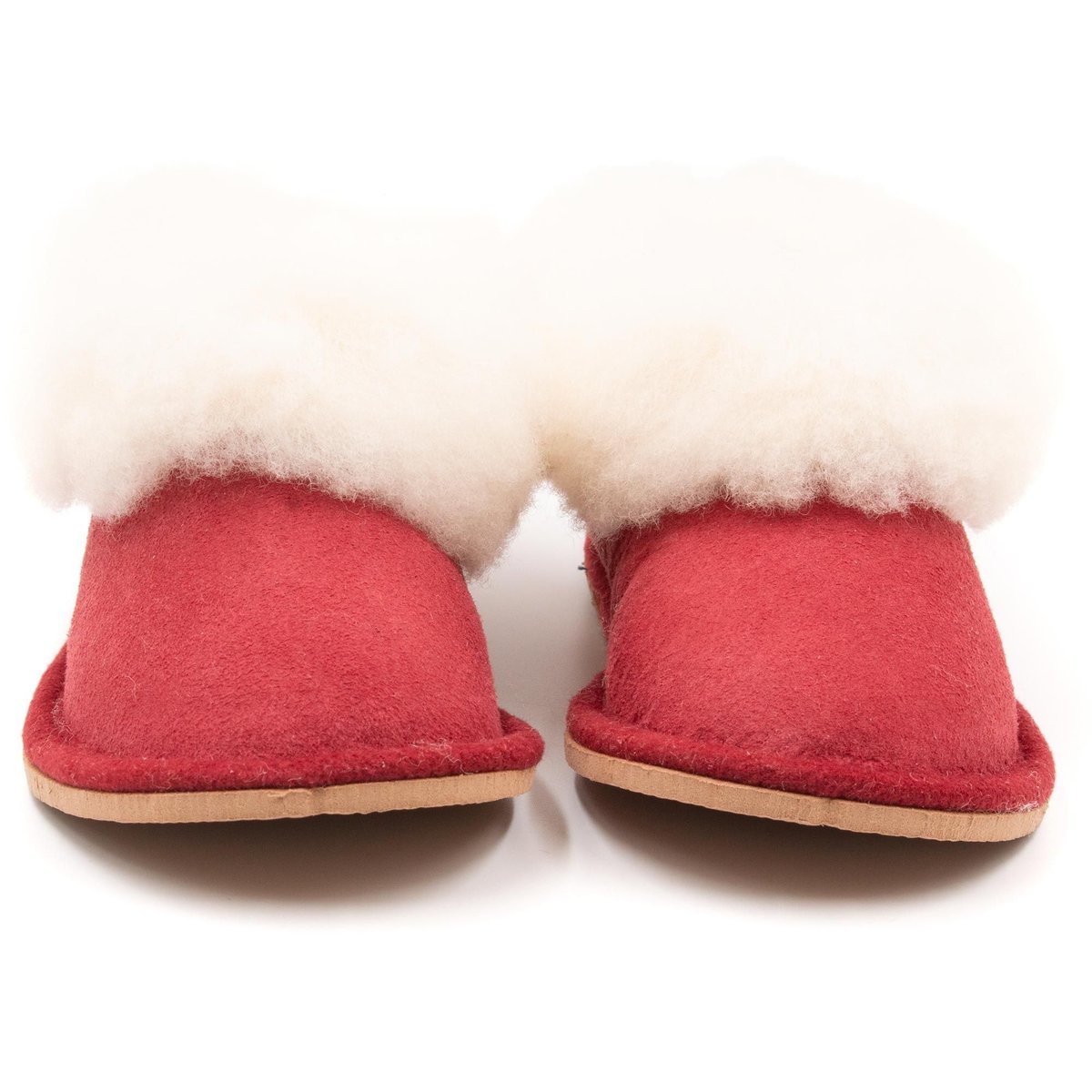 Chaussons a enfiler en daim SHEEP rouge, BONI&SIDONIE