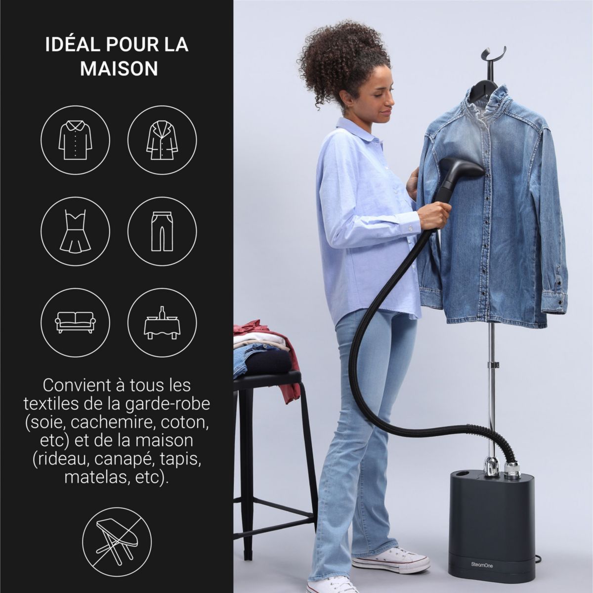 Défroisseur vapeur EUUNI2T Unilys 2 couleur unique, STEAMONE