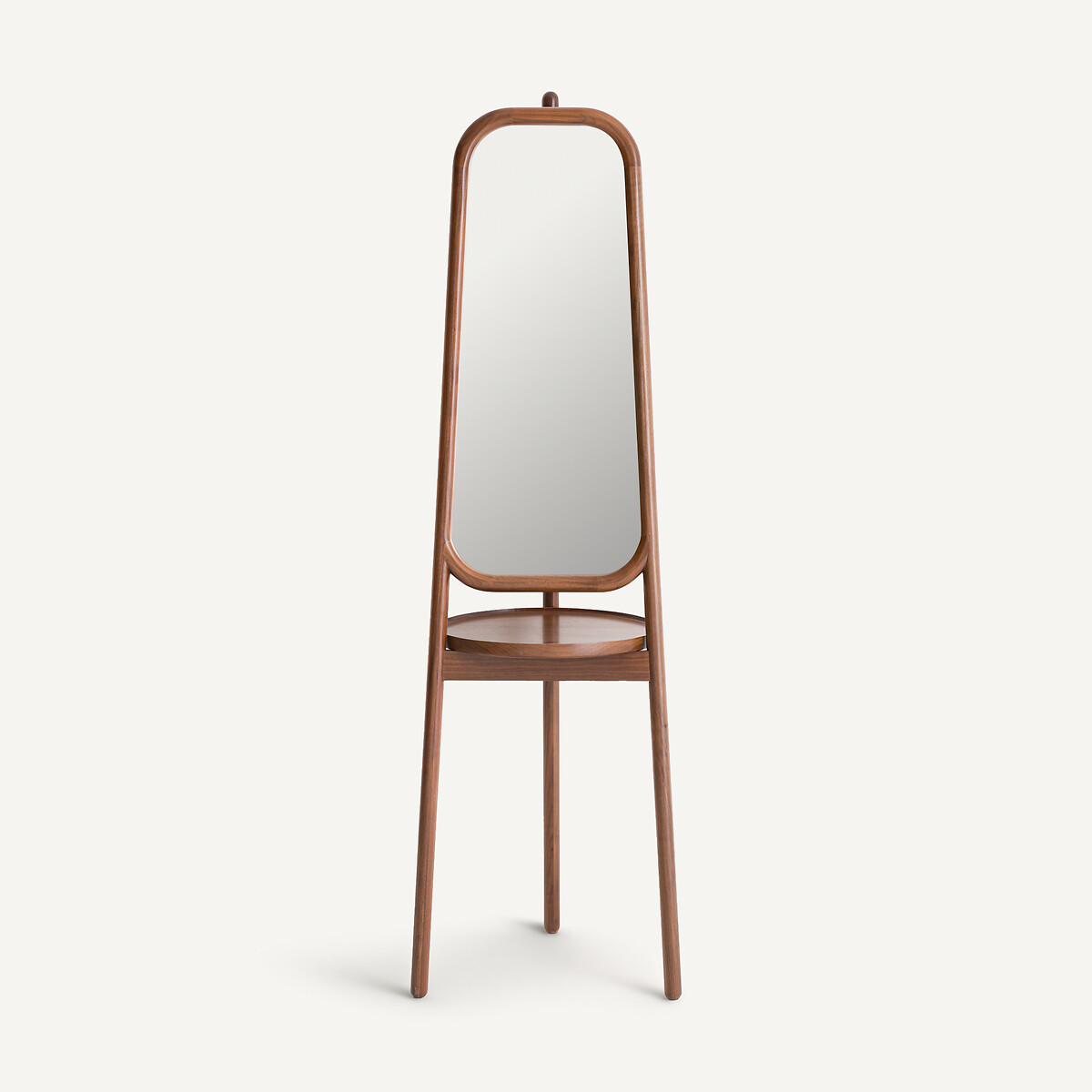 Miroir serviteur sur pied en noyer, hauteur 179,4 cm, ERCUS noyer, AM.PM