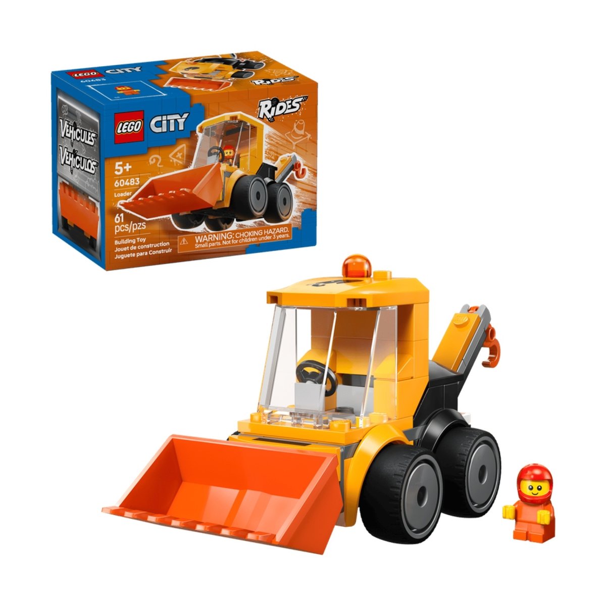 City VéhiculesLa chargeuse de chantier multicolore, LEGO