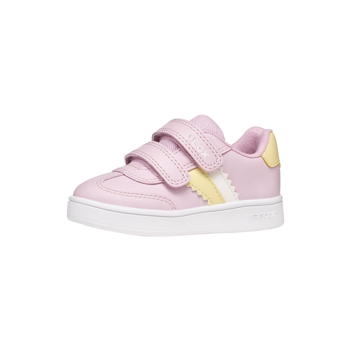 Basket à Scratch Eclyper rose/ jaune clair, GEOX