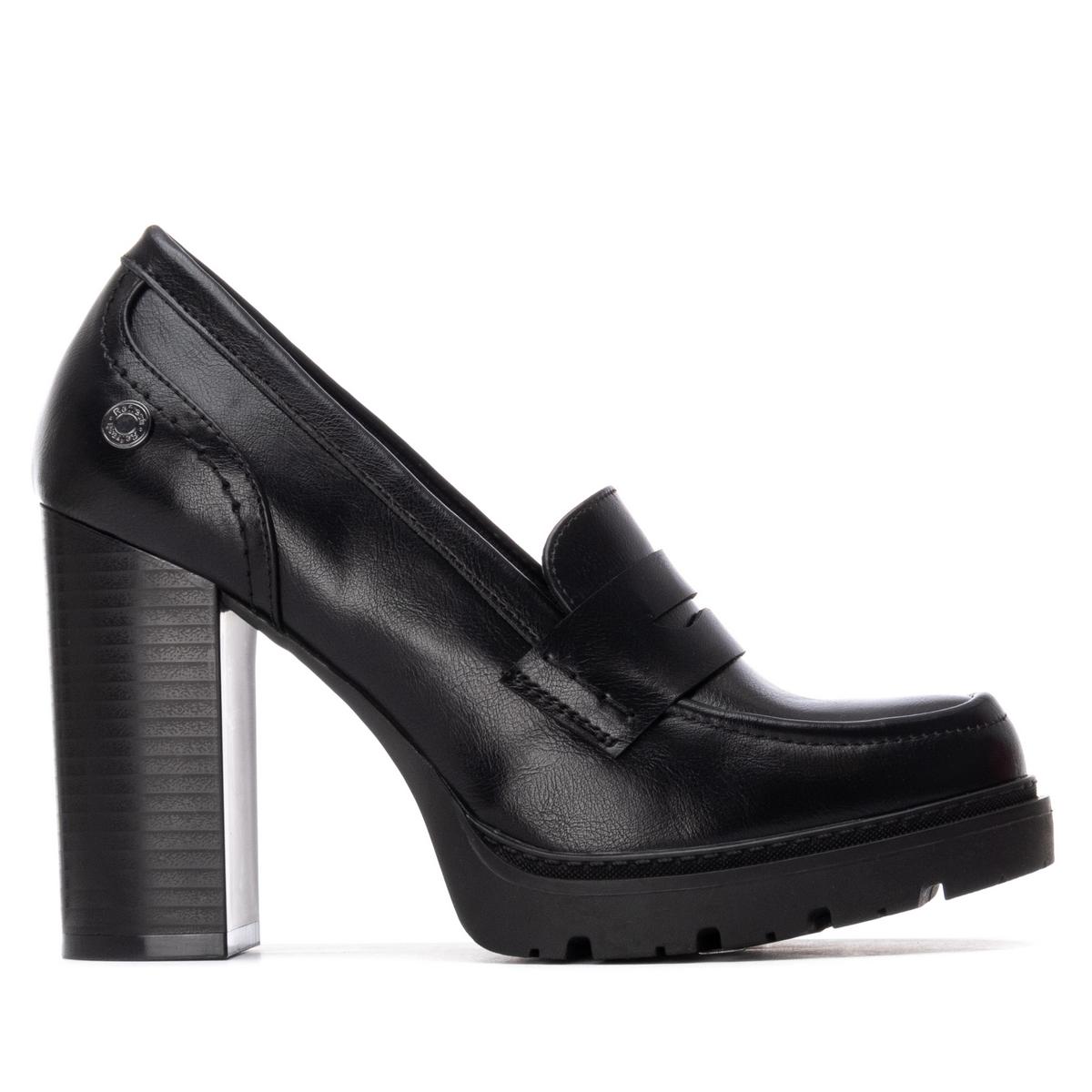 Chaussure Mocassin Talon Décontractée noir, REFRESH