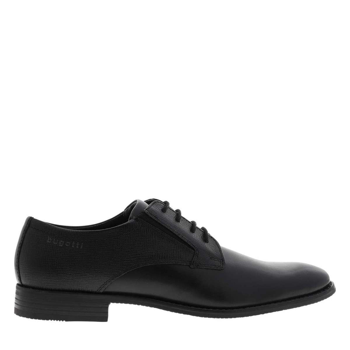 Derbies RINALDO COMFORT cuir talon décroché bas noir, BUGATTI