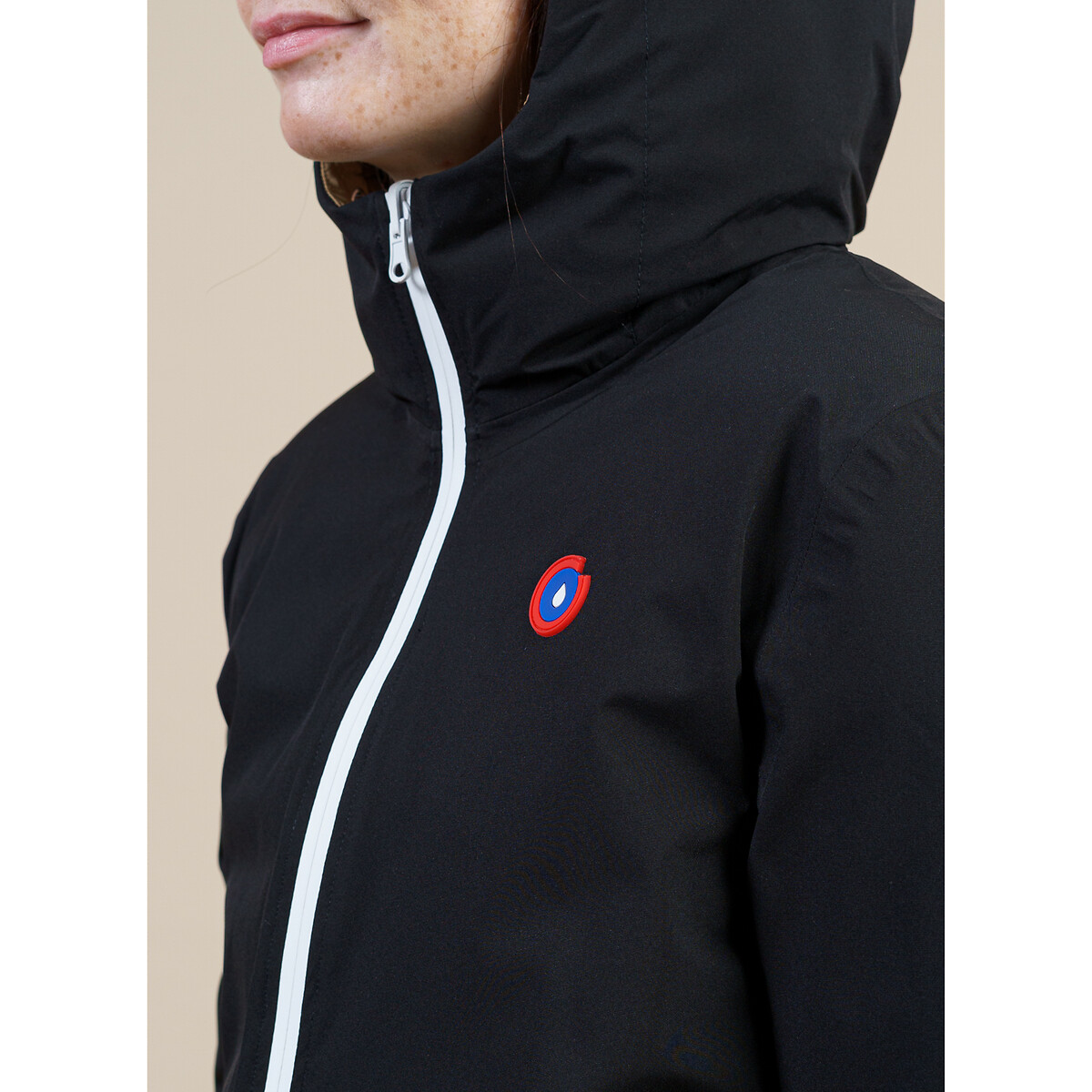 Unisex Charonne Reversible Hooded Padded Jacket black/beige, FLOTTE