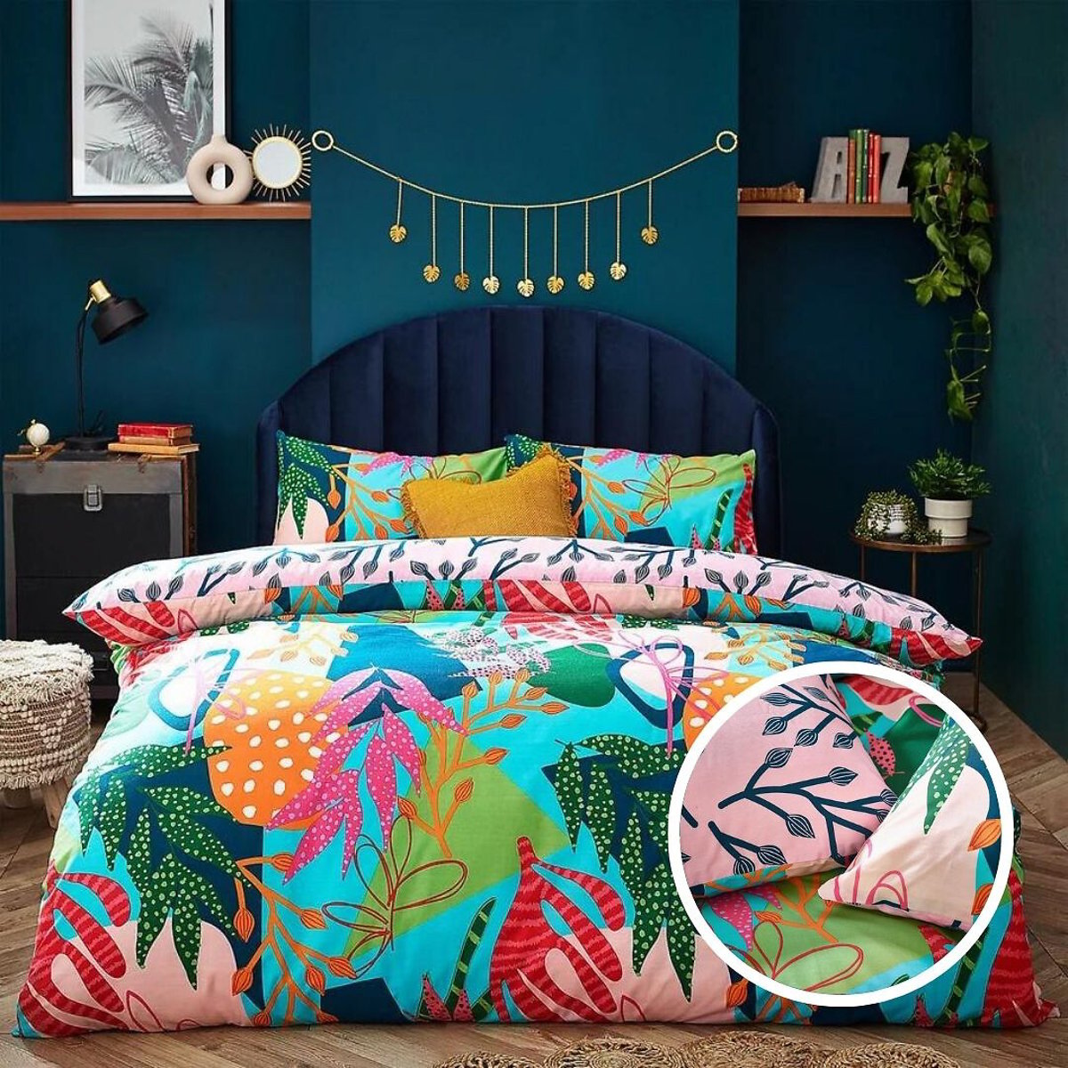 Coralina Duvet Cover and Pillowcase Set multi-coloured, FURN.