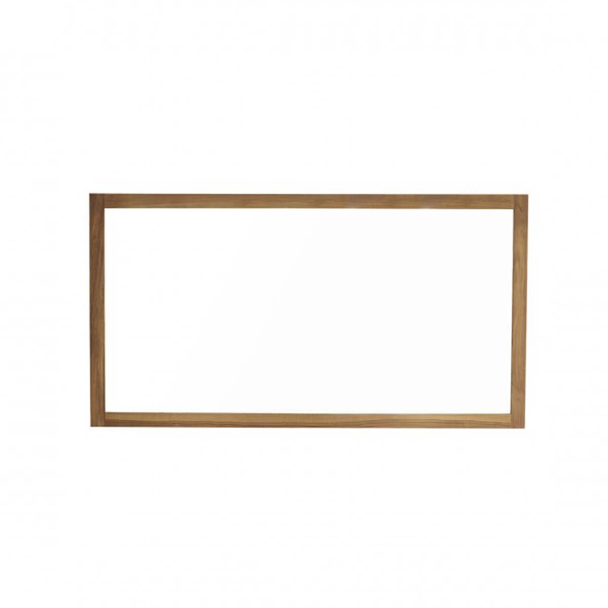 Miroir en teck massif rectangulaire 150x80 cm naturel, BERAH GETAH