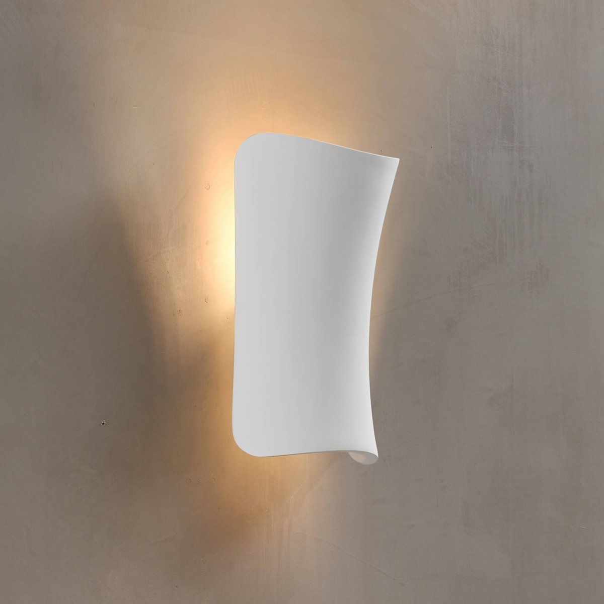 Applique murale courbée design - ZORIEL blanc, KOSILUM