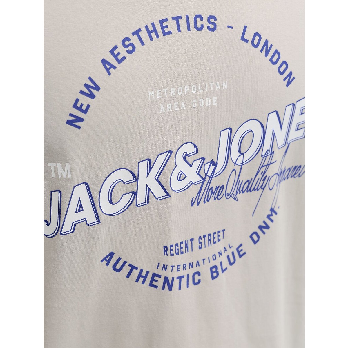 T-shirt manches courtes ecru, JACK & JONES