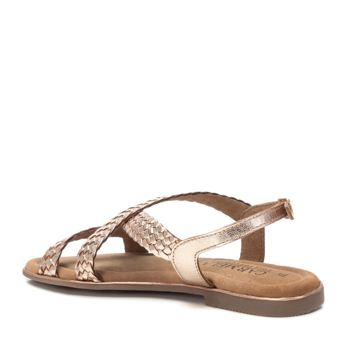 Sandale Plaine Boucle or, CARMELA
