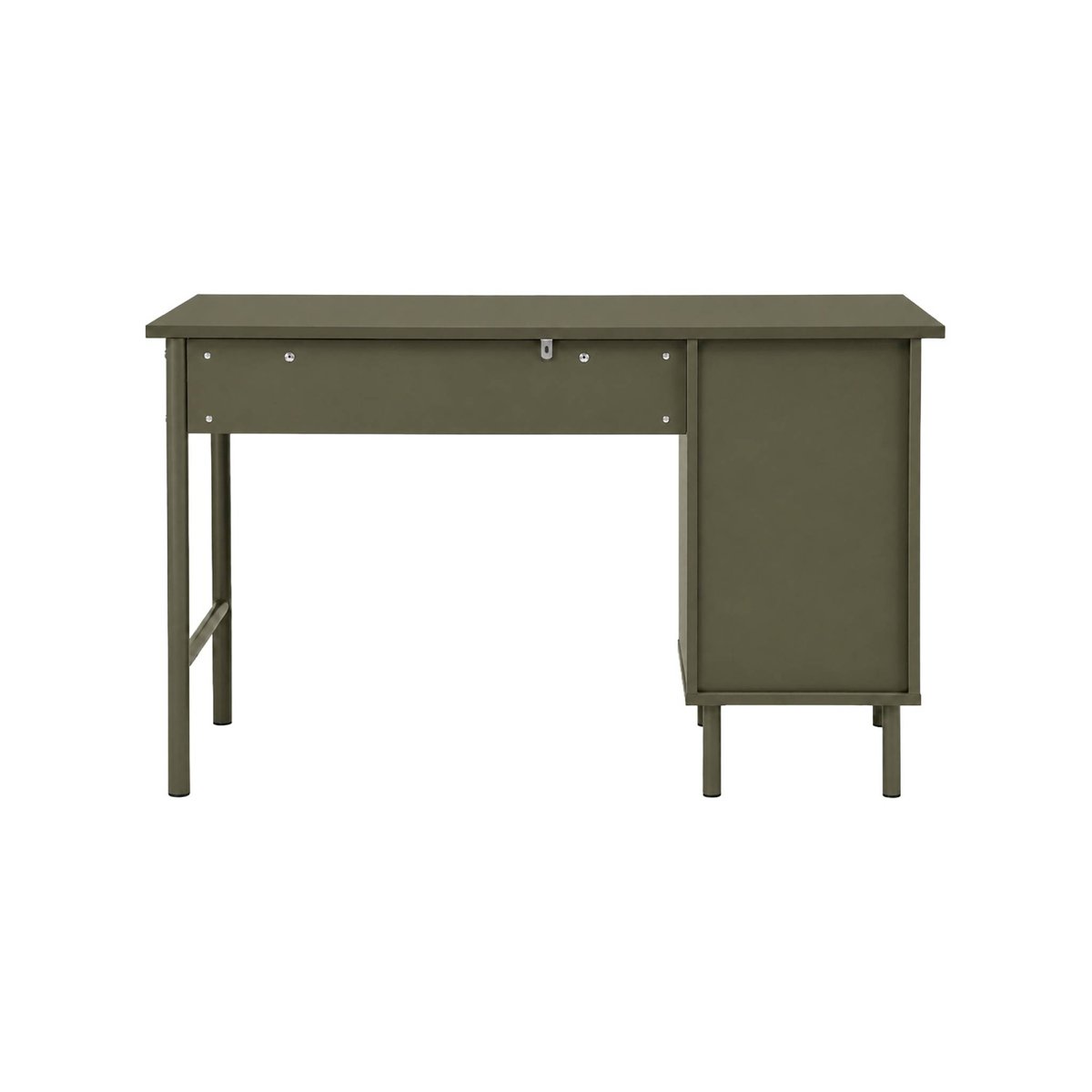 Bureau décor bois et métal 1 tiroir 1 porte ELLIE beige, SWEEEK