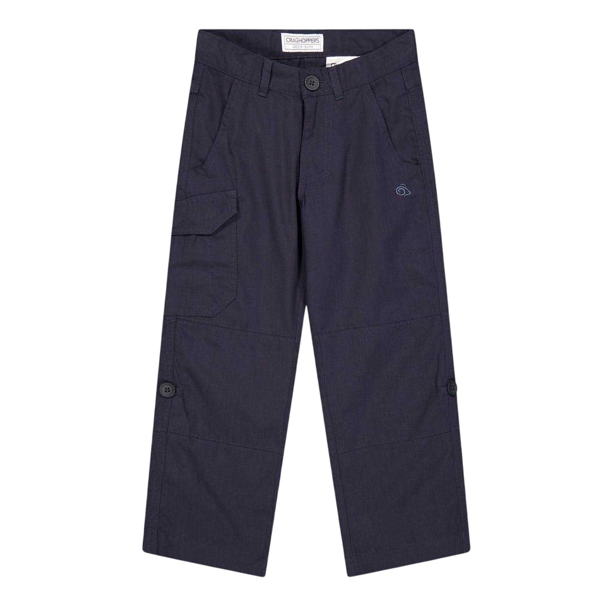 Pantalon à poches motif/style logo brodé KIWI bleu marine, CRAGHOPPERS