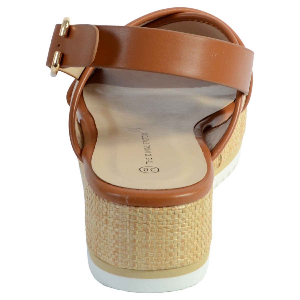 Sandale Compensee Tdf4108 beige, THE DIVINE FACTORY